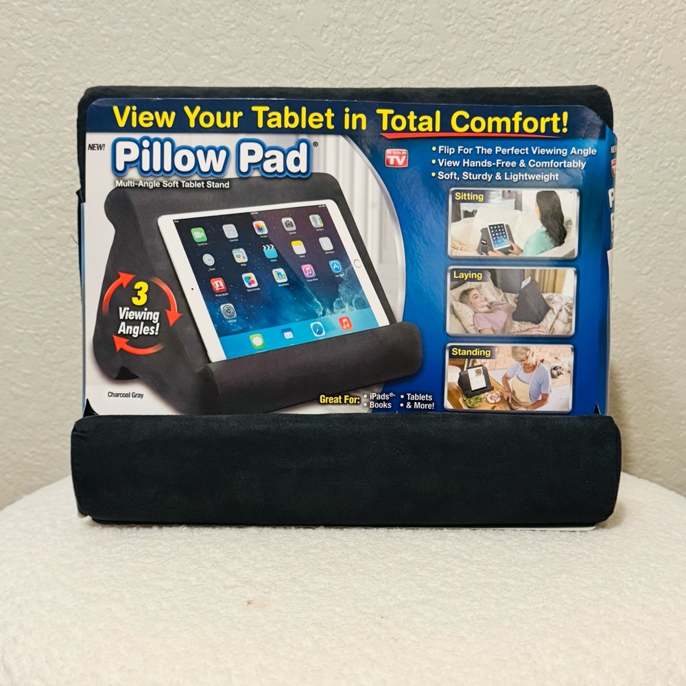 Multi-Angle Soft Tablet Stand - Charcoal Gray